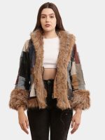 The Mix & Match Patch Jacket – Vintage Denim & Afghan Faux Fur - Image 15